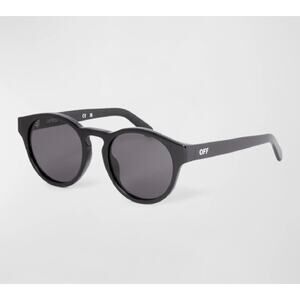 Off-White Oakland Round Sunglasses*Black*NEW with Case, Cloth, book